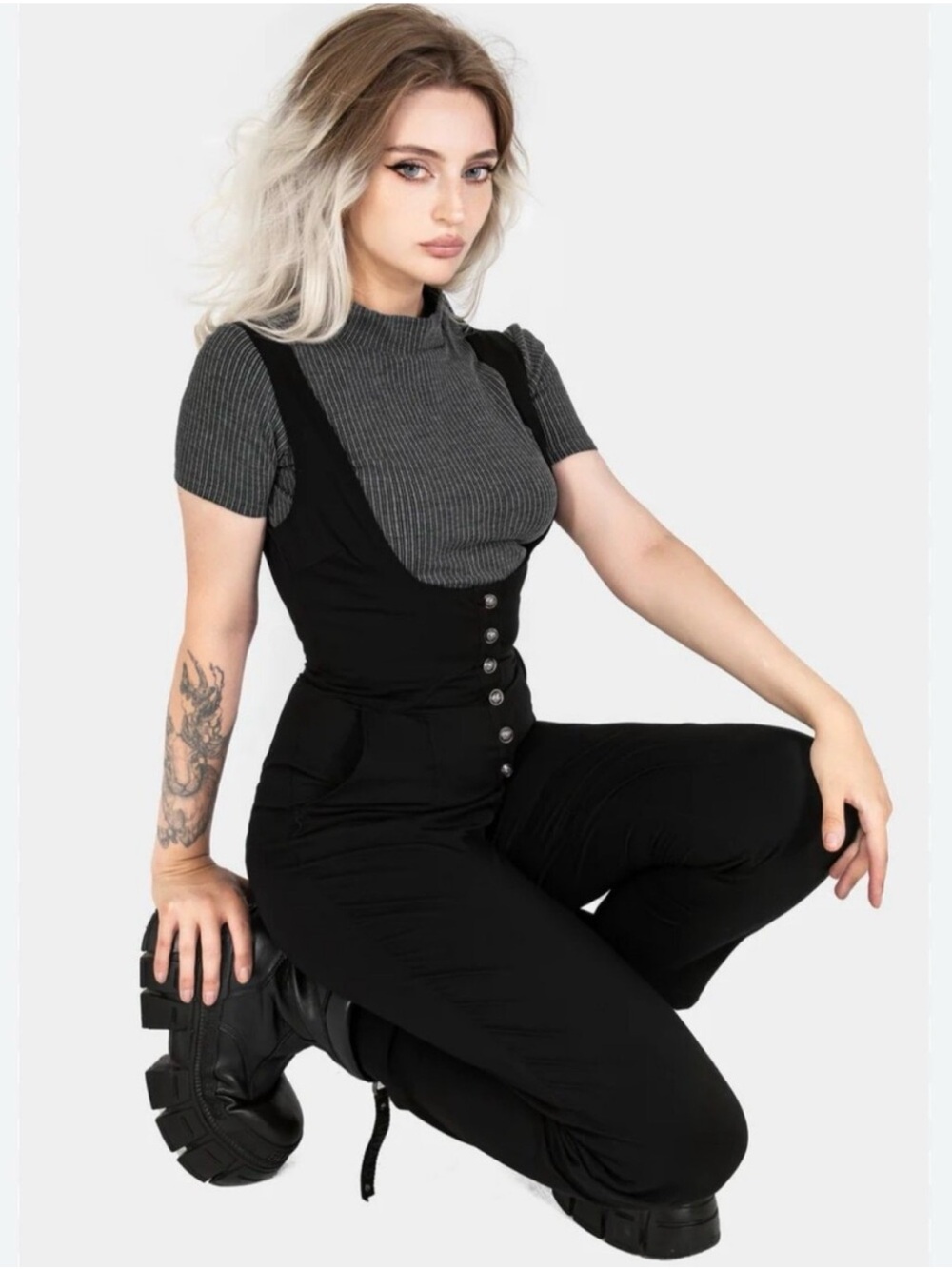 NWT Disturbia Alicia Tailored Suspender Jumpsuit